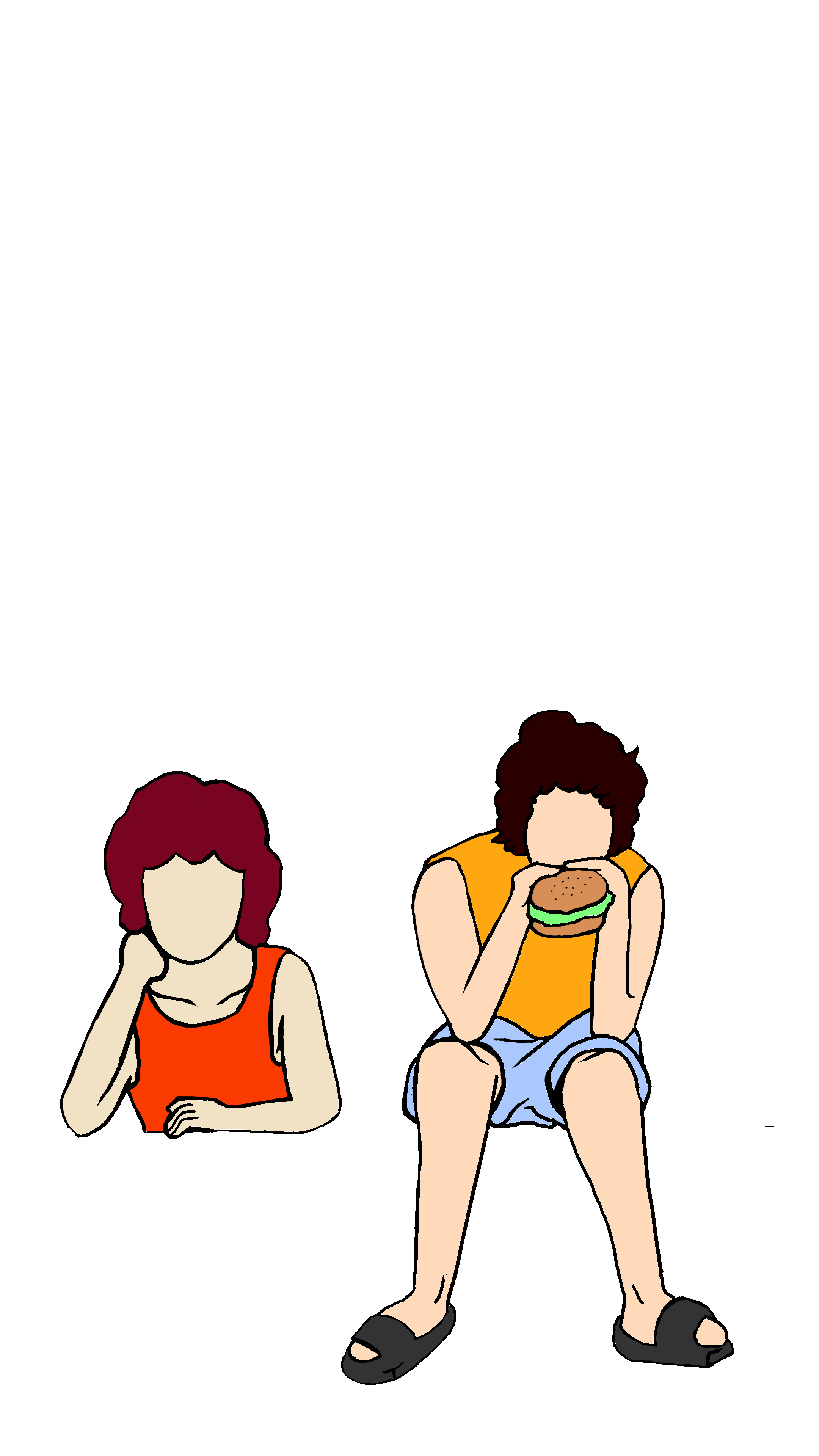 two people sitting on the login form